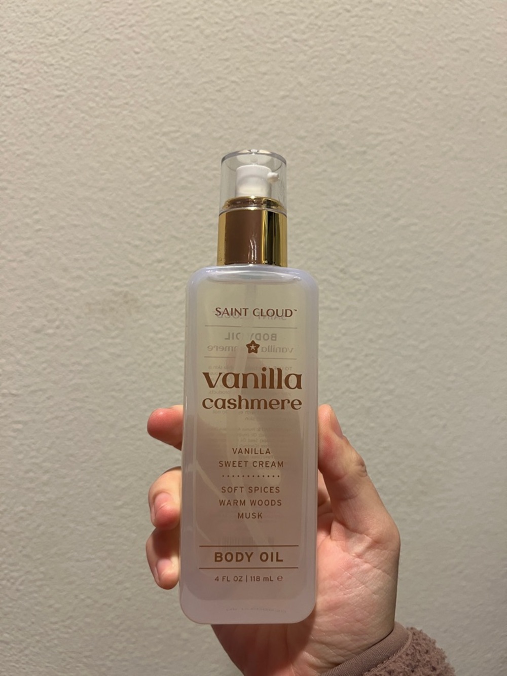 Saint Cloud Vanilla Cashmere Body Oil 4 floz